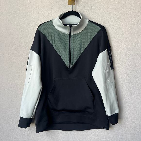 KORAL Breaker Scuba Throwover Pullover in Black Agave Mineral Grey Size S - Picture 4 of 11